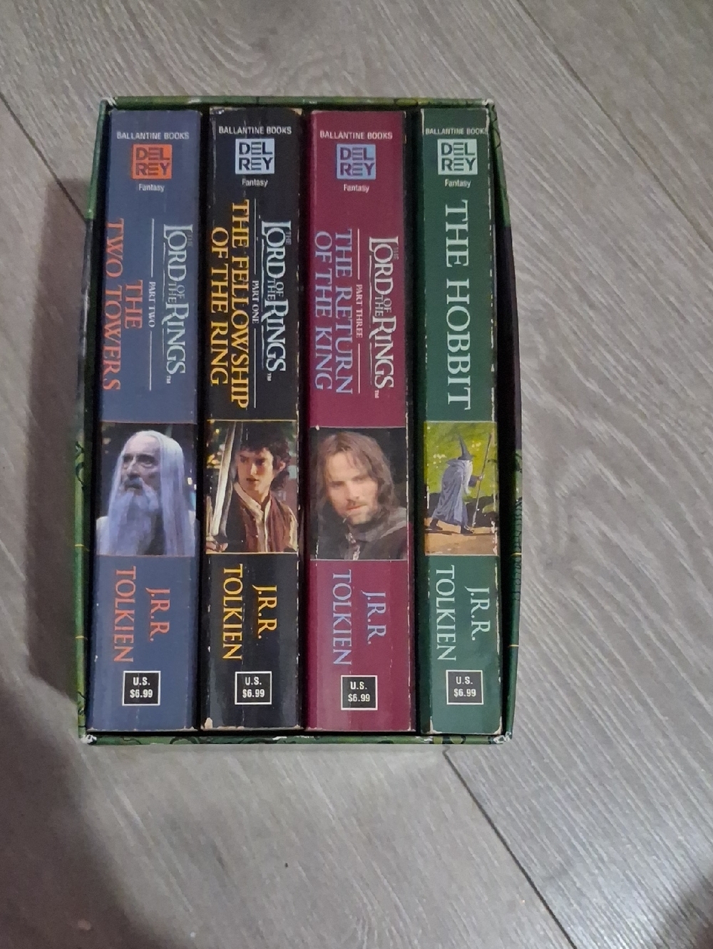 The Lord of the Rings & The Hobbit Boxed Set - Green/Red/Blue Spines